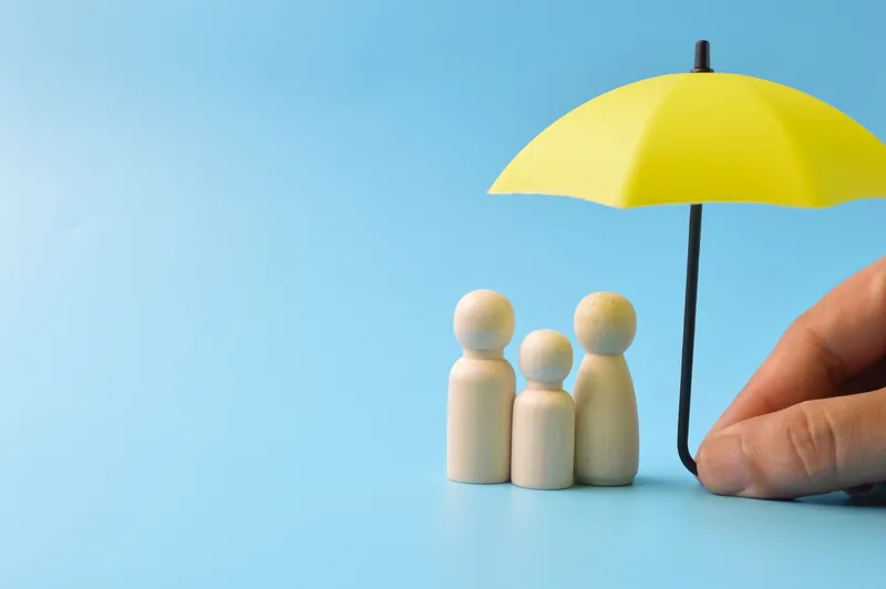 Famille protégée par sa mutuelle santé